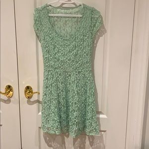 Mint Green Lace Dress